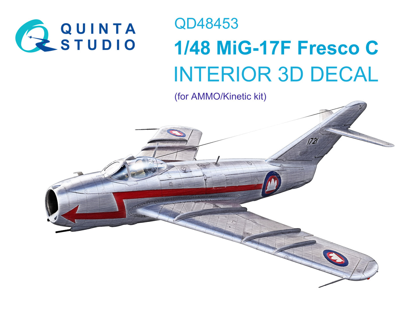 Quinta Studio QD48453 1:48 MiG-17F 3D Interior Decal