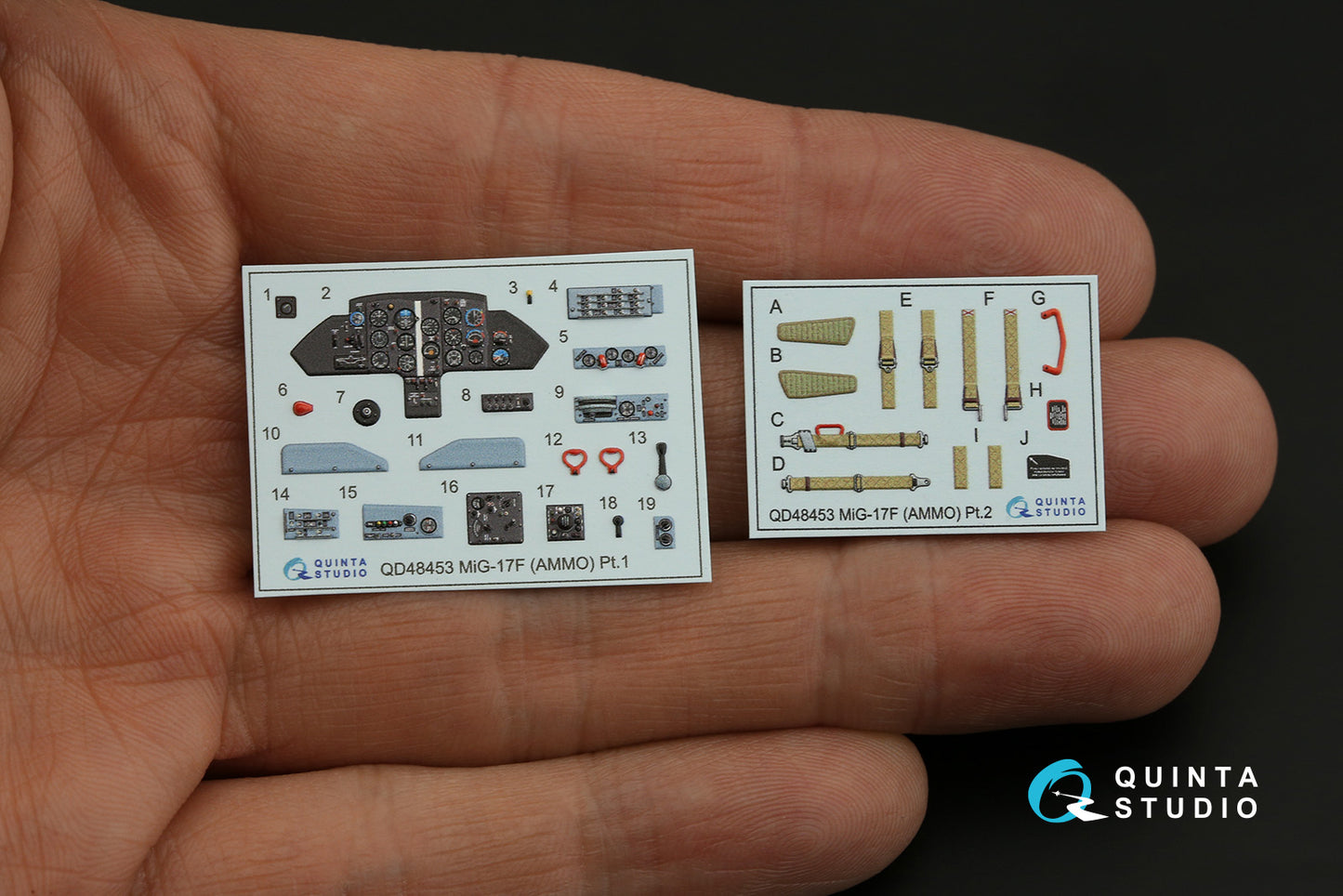 Quinta Studio QD48453 1:48 MiG-17F 3D Interior Decal