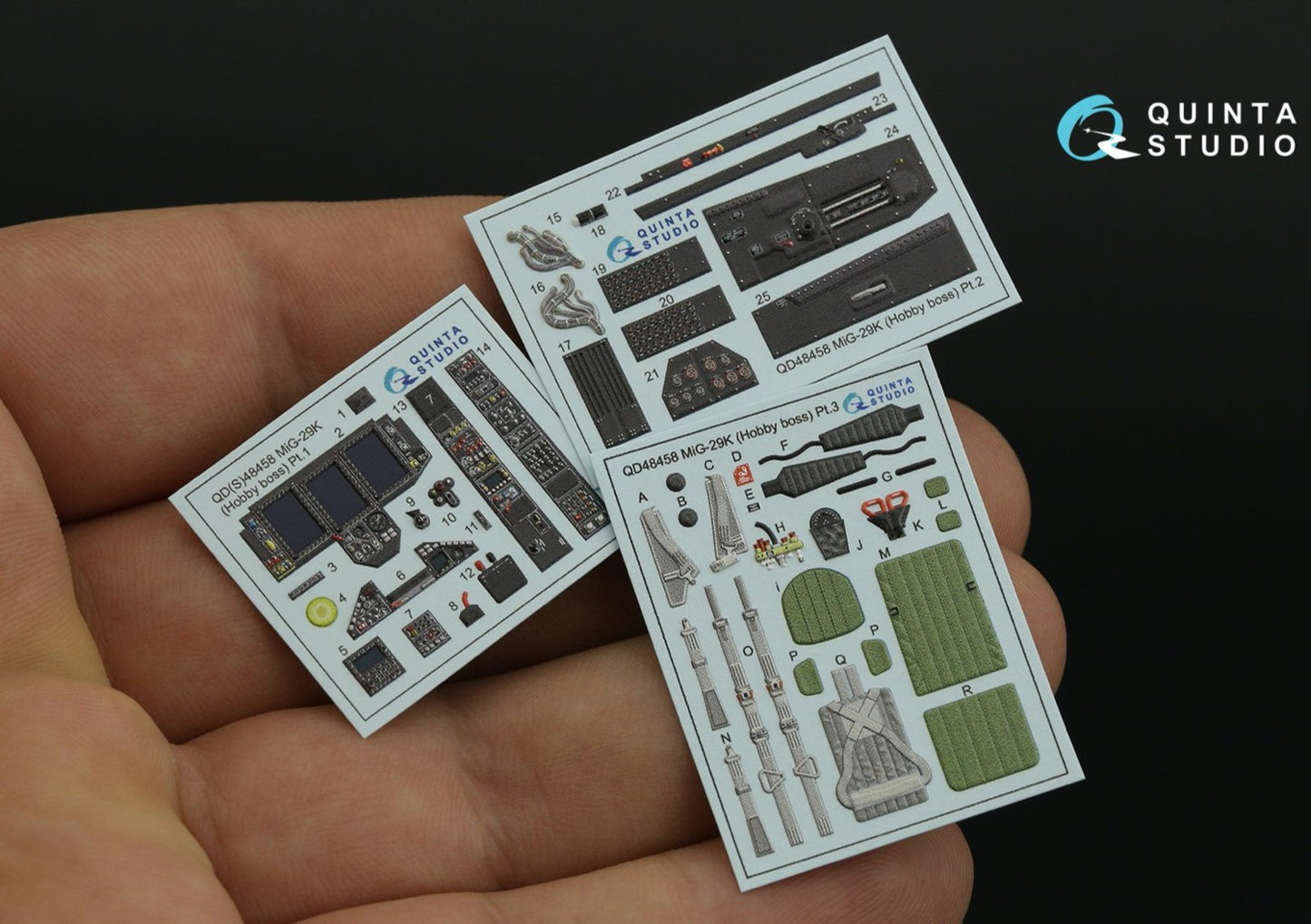 Quinta Studio QD48458 1:48 MiG-29K 3D Interior Decal