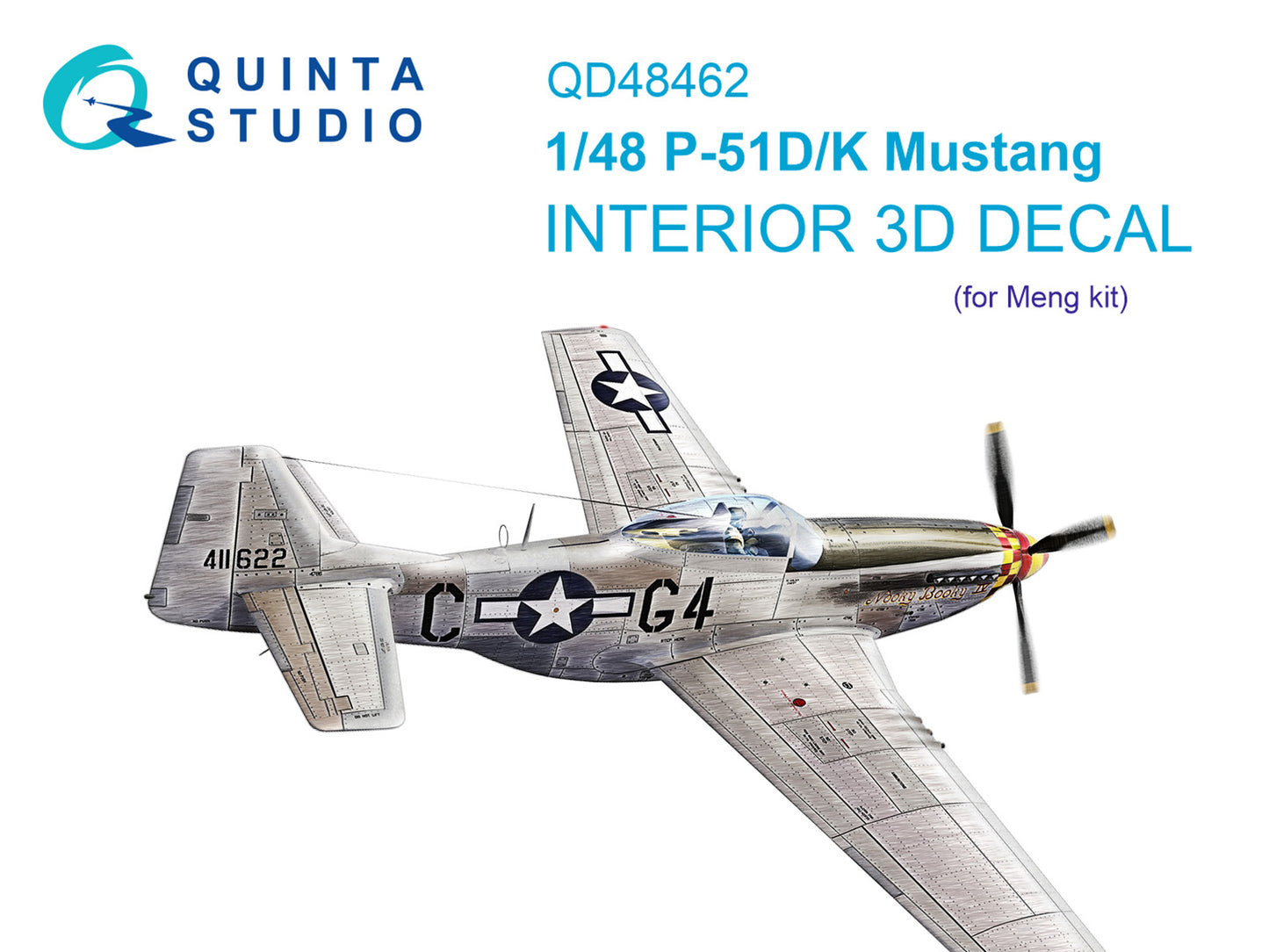 Quinta Studio QD48462 1:48 P-51D/K Mustang 3D Interior Decal