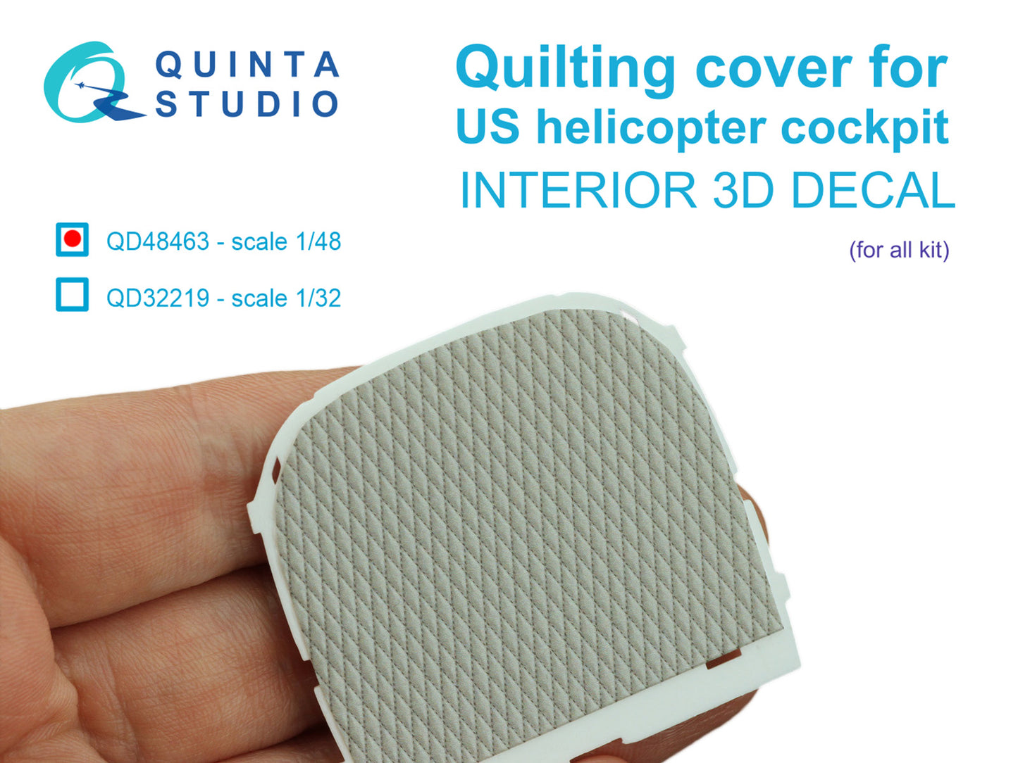 Quinta Studio QD48463 1:48 Quilting cover for US helicopter cockpit