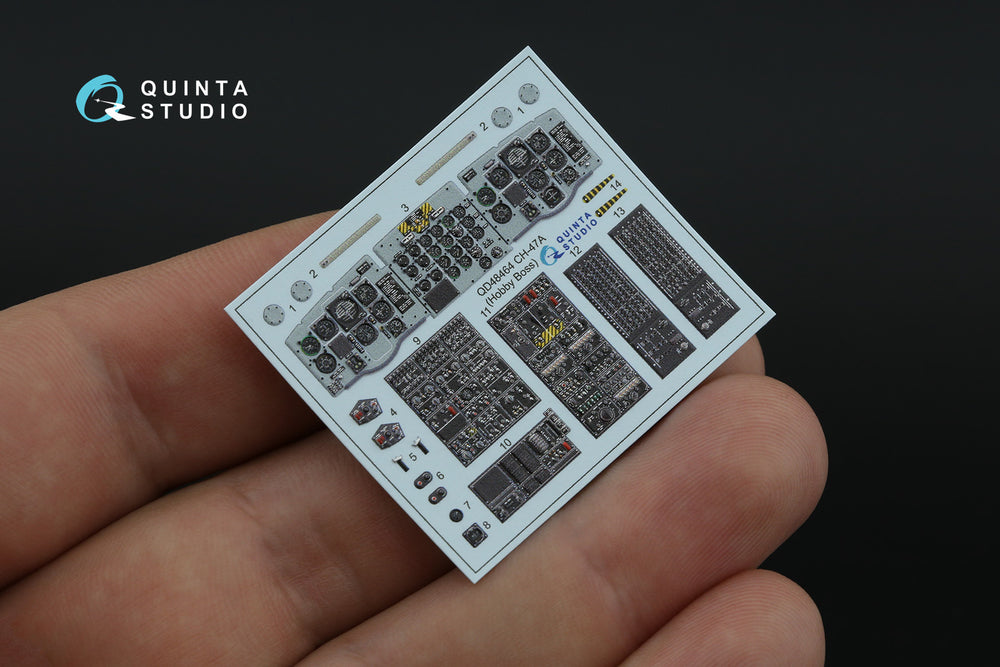 Quinta Studio QD48464 1:48 Boeing CH-47A 3D-Printed Interior Decals