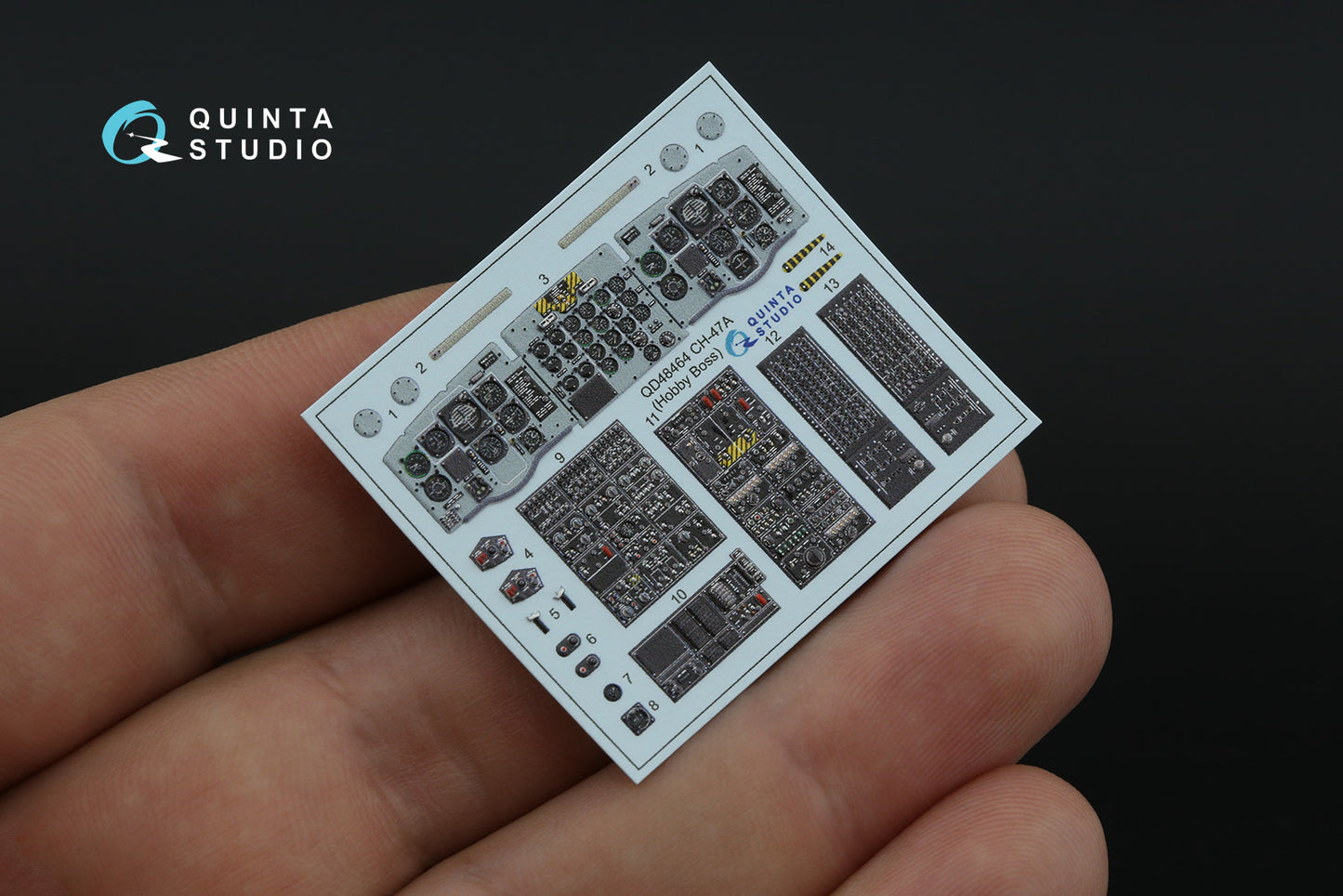 Quinta Studio QD48464 1:48 Boeing CH-47A 3D-Printed Interior Decals