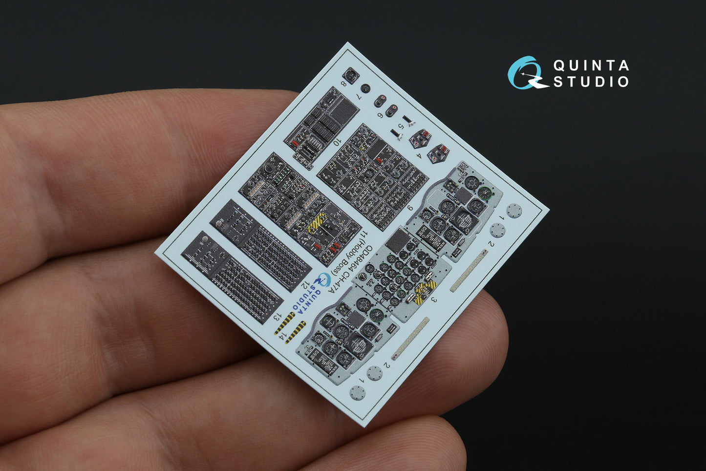 Quinta Studio QD48464 1:48 Boeing CH-47A 3D-Printed Interior Decals