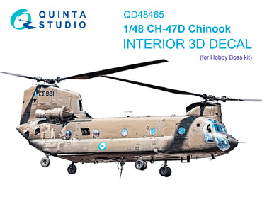 Quinta Studio QD48465 1:48 Boeing CH-47D 3D-Printed Interior Decals