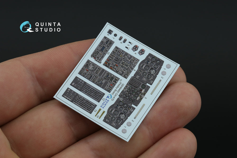 Quinta Studio QD48465 1:48 Boeing CH-47D 3D-Printed Interior Decals