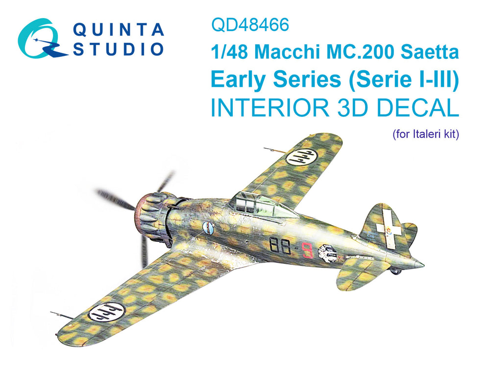 Quinta Studio QD48466 1:48 Macchi C.200 Saetta