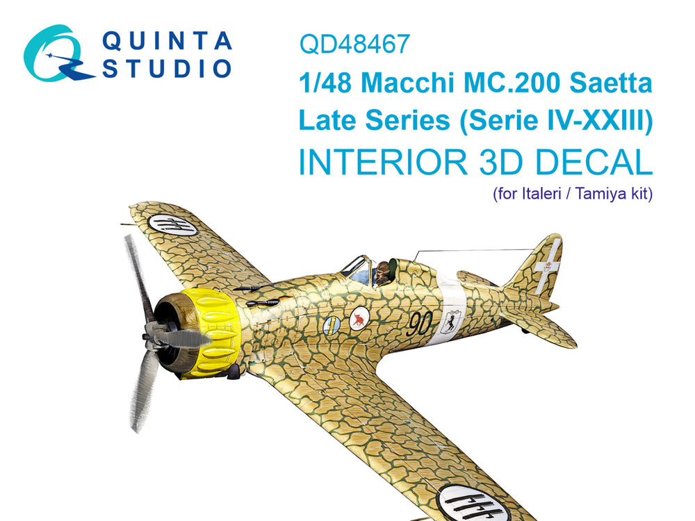 Quinta Studio QD48467 1:48 Macchi C.200 Saetta
