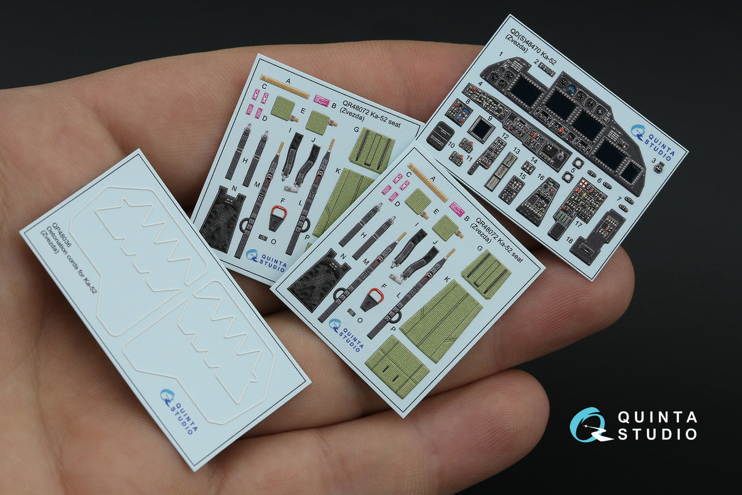 Quinta Studio QD48470 1:48 Kamov Ka-52 3D-Printed Interior Decals