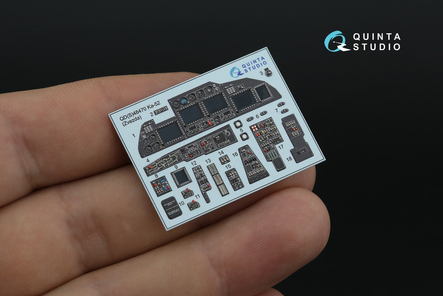 Quinta Studio QD48470 1:48 Kamov Ka-52 3D-Printed Interior Decals