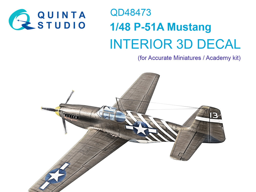 Quinta Studio QD48473 1:48 P-51A Mustang 3D Interior Decal