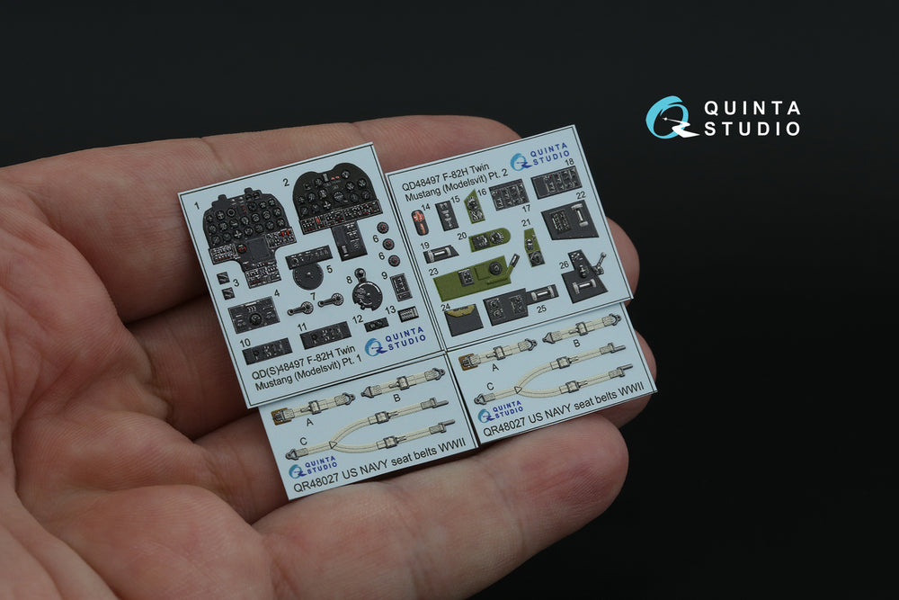 Quinta Studio QD48497 1:48 F-82H Twin Mustang 3D Interior Decal