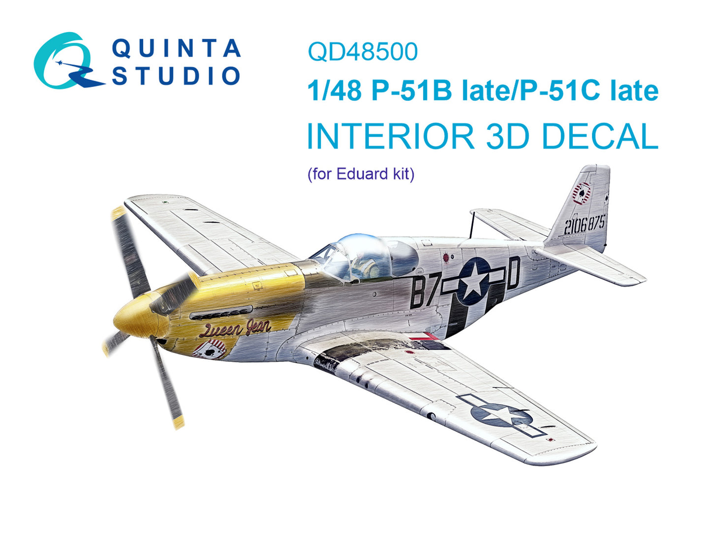 Quinta Studio QD48500 1:48 P-51B/C Mustang Late 3D Interior Decal