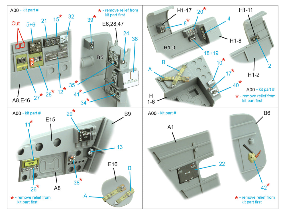 Quinta Studio QD48501 1:48 A-26C Invader 3D Interior Decal