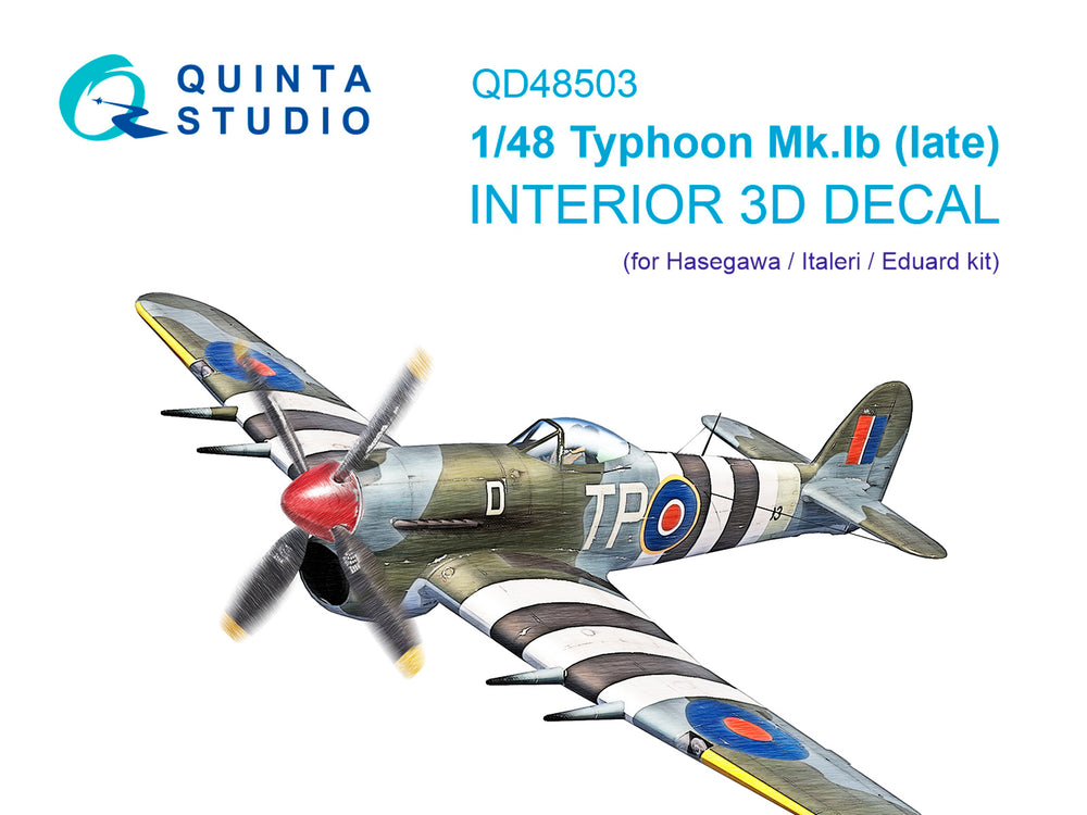Quinta Studio QD48503 1:48 Typhoon Mk.Ib Late 3D Interior Decal