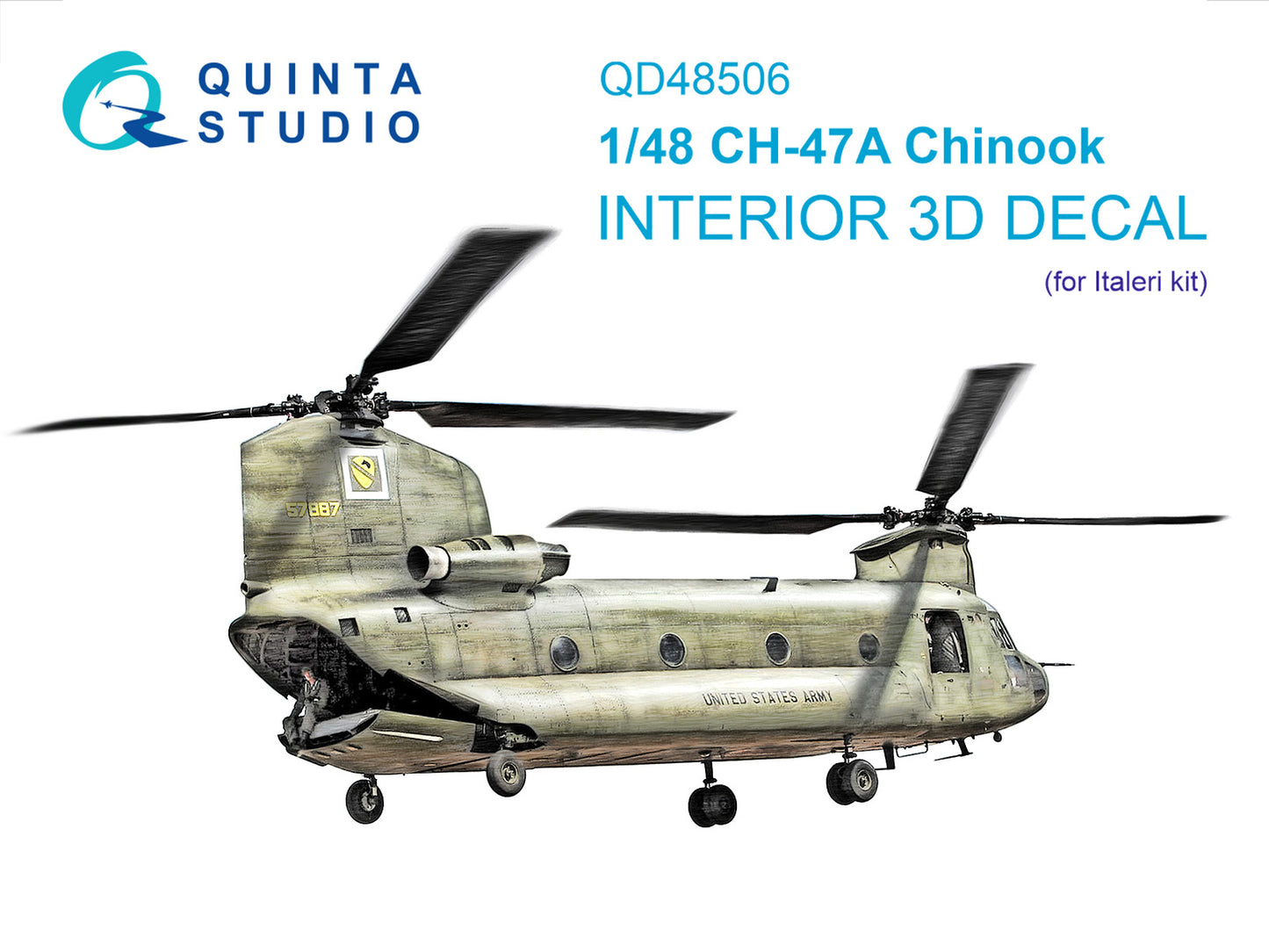Quinta Studio QD48506 1:48 CH-47A Chinook 3D Interior Decal