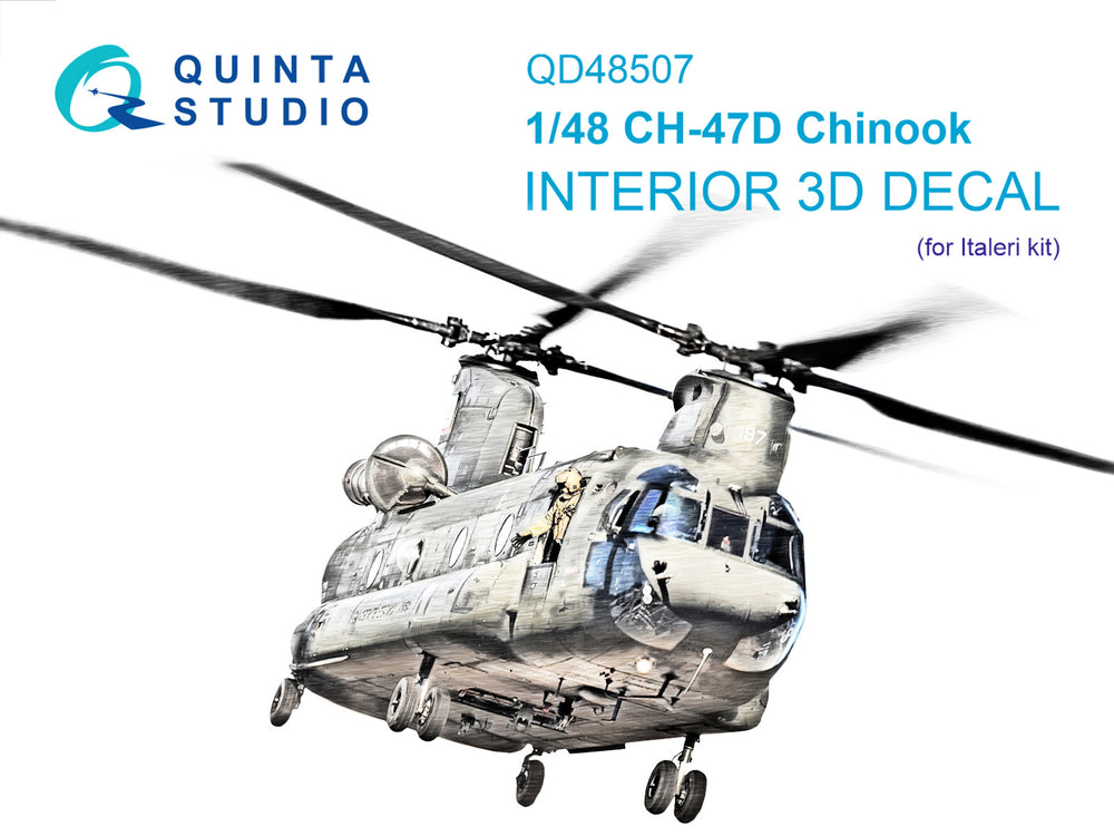 Quinta Studio QD48507 1:48 CH-47D Chinook 3D Interior Decal