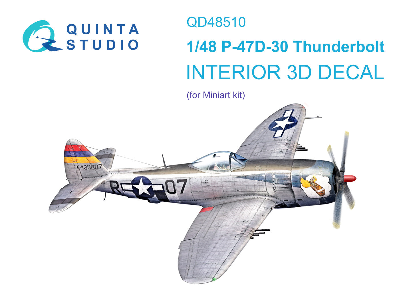 Quinta Studio QD48510 1:48 P-47D-30 Thunderbolt 3D Interior Decal