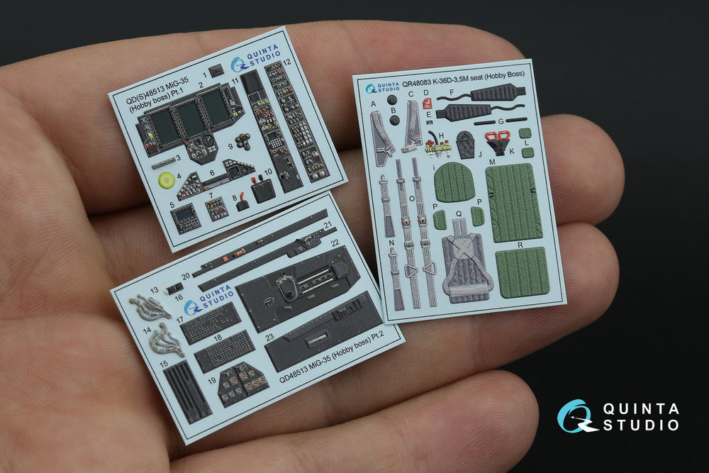 Quinta Studio QD48513 1:48 Mikoyan MiG-35 3D-Printed Interior Decals