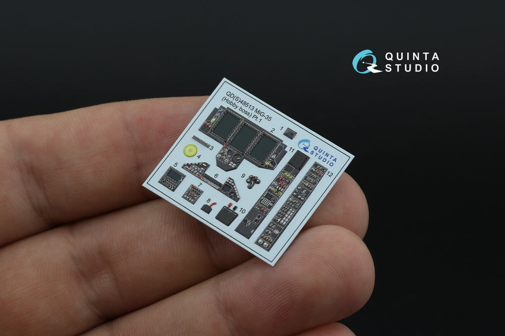 Quinta Studio QD48513 1:48 Mikoyan MiG-35 3D-Printed Interior Decals