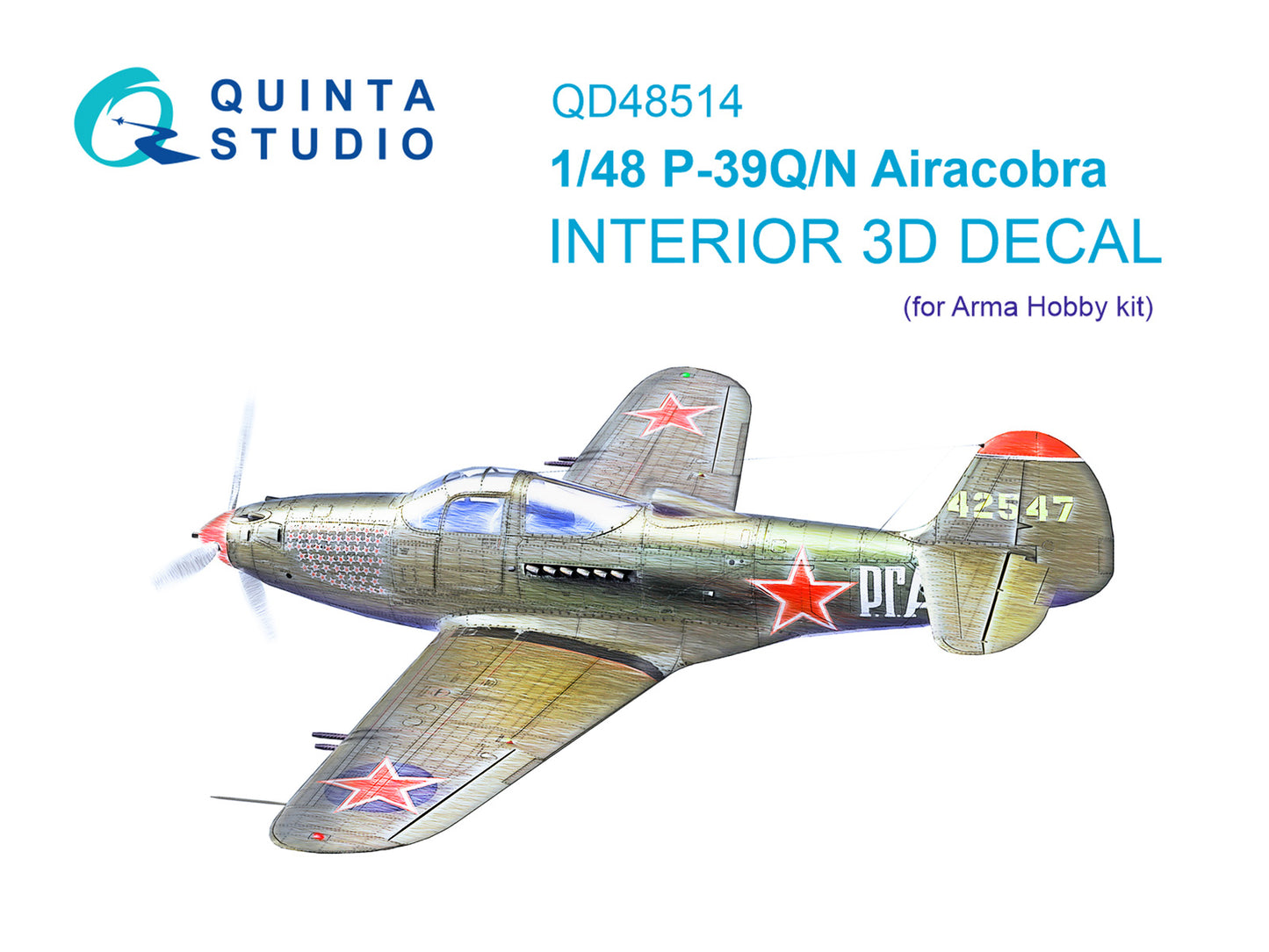 Quinta Studio QD48514 1:48 P-39Q/N Airacobra 3D Interior Decal