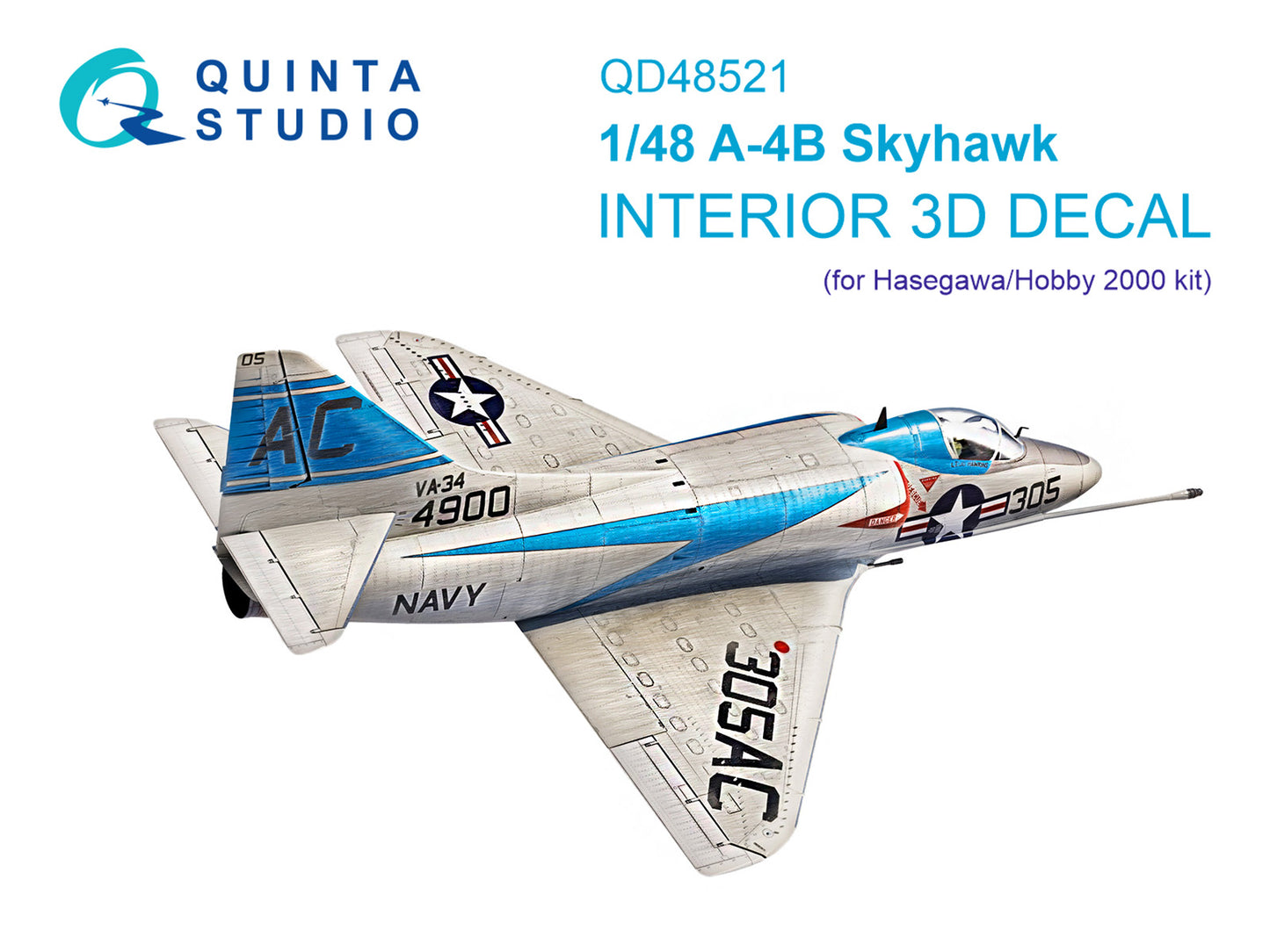 Quinta Studio QD48521 1:48 A-4B Skyhawk 3D Interior Decal