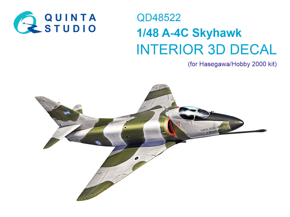 Quinta Studio QD48522 1:48 A-4C Skyhawk 3D Interior Decal