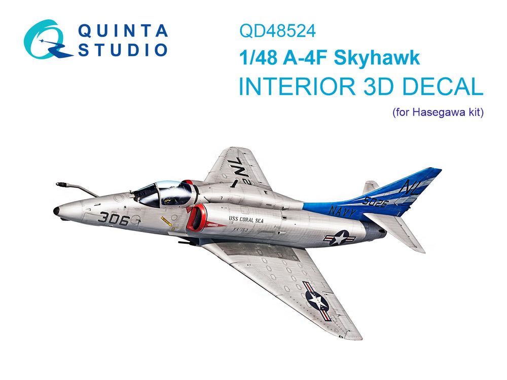 Quinta Studio QD48524 1:48 A-4F Skyhawk 3D Interior Decal