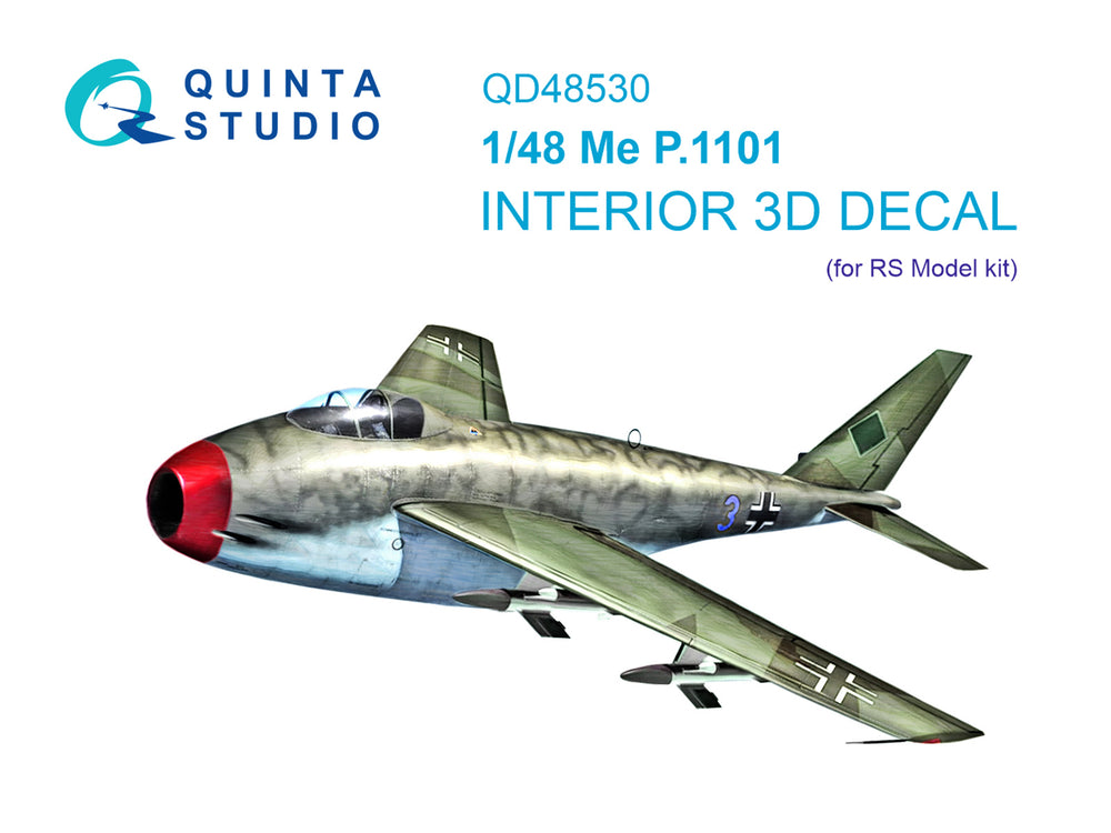 Quinta Studio QD48530 1:48 Me P.1101 3D Interior Decal