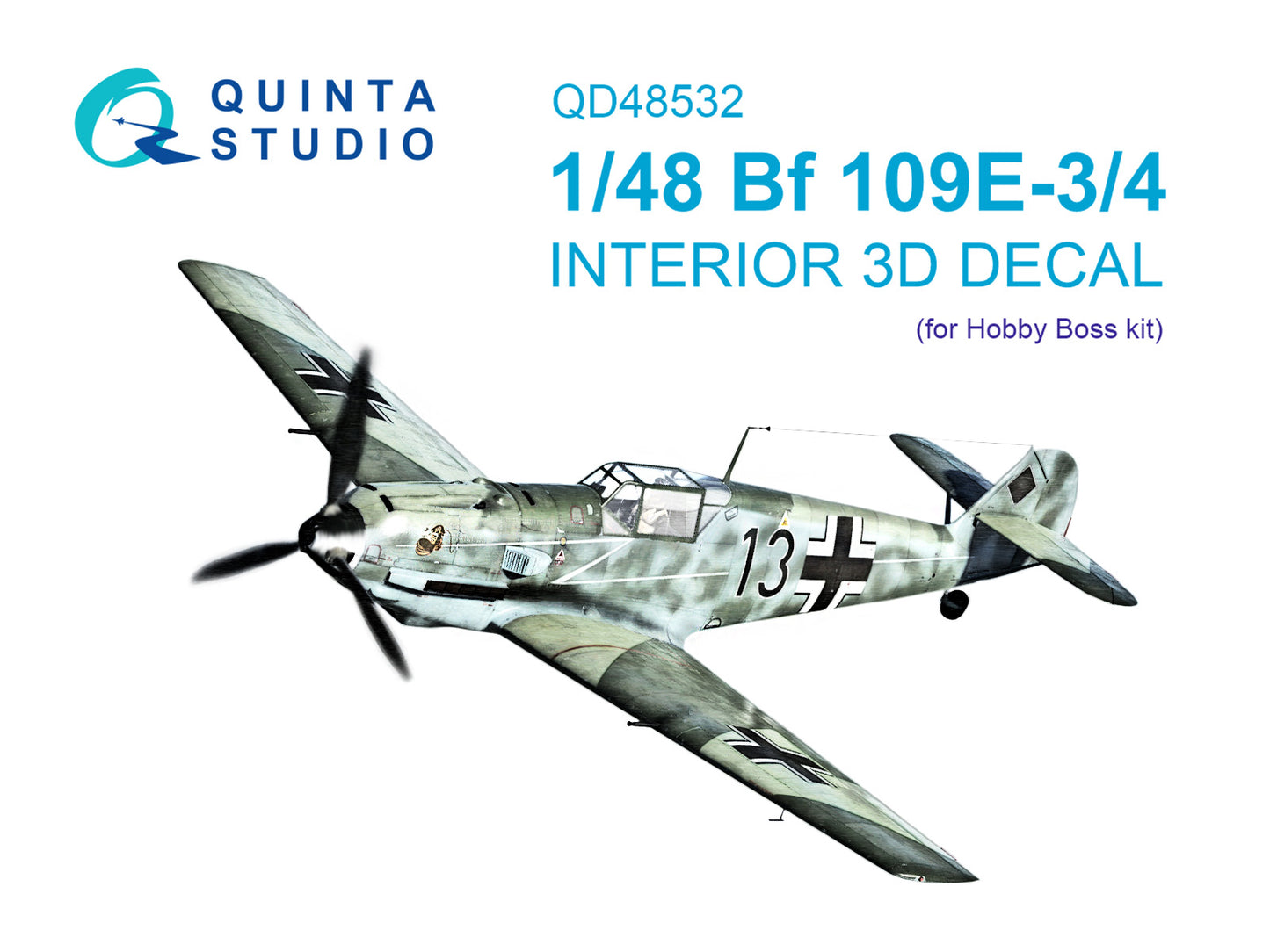 Quinta Studio QD48532 1:48 Bf-109E-3/4 3D Interior Decal