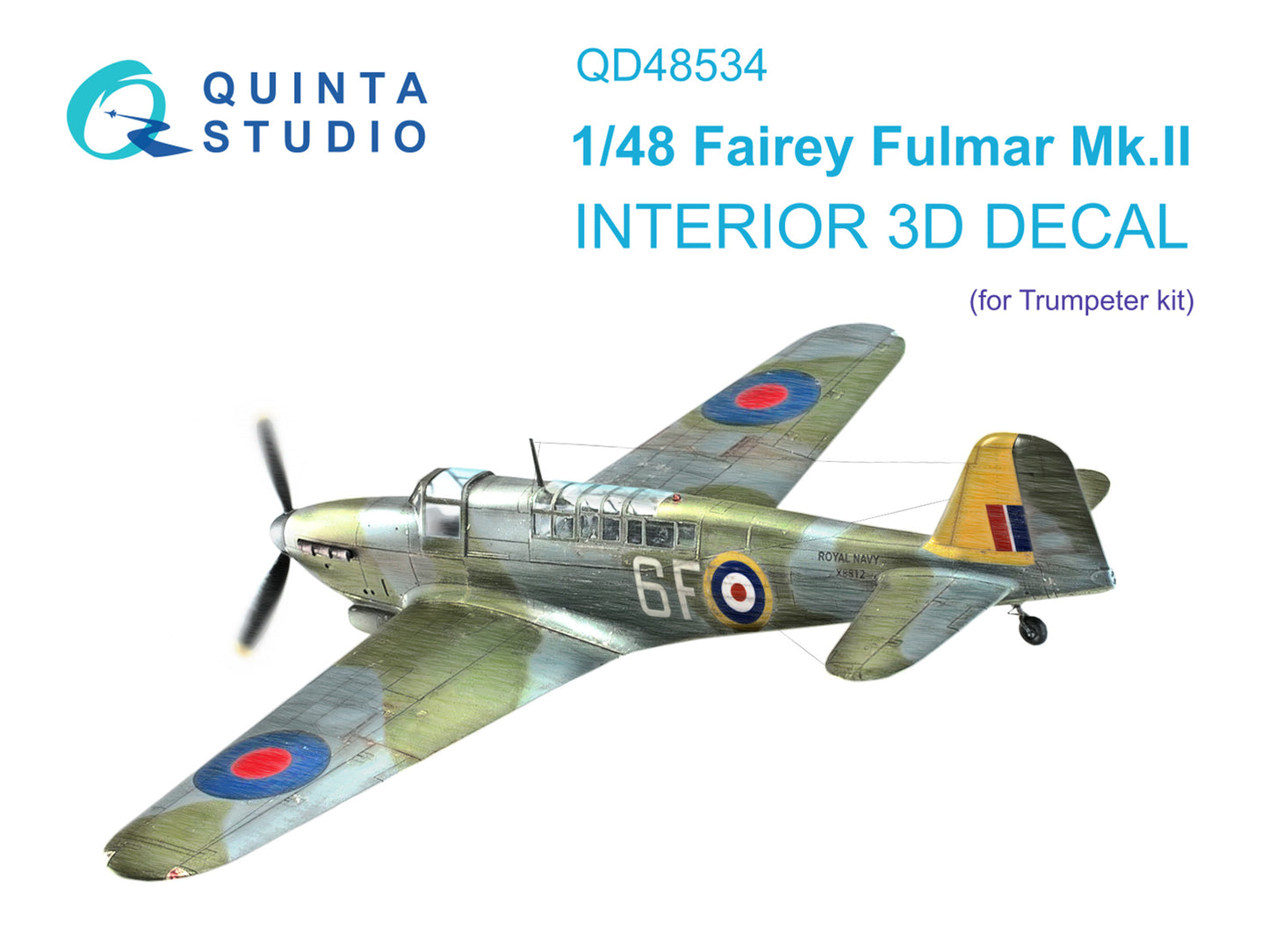 Quinta Studio QD48534 1:48 Fulmar Mk.II 3D Interior Decal