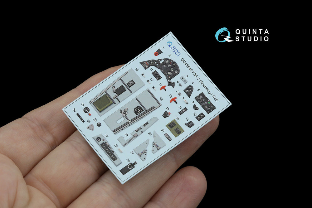 Quinta Studio QD48540 1:48 F3F-2 3D Interior Decal