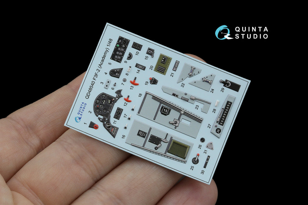 Quinta Studio QD48540 1:48 F3F-2 3D Interior Decal