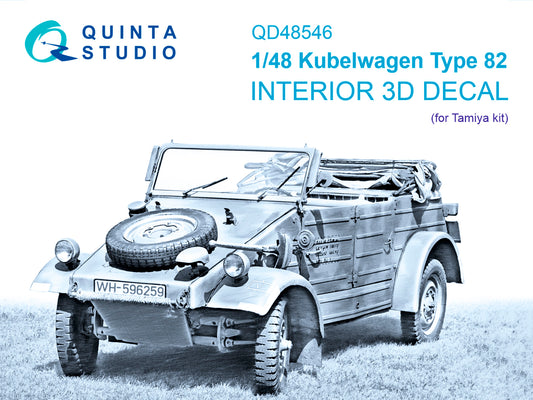 Quinta Studio QD48546 1:48 Kubelwagen Type 82 3D Interior Decal