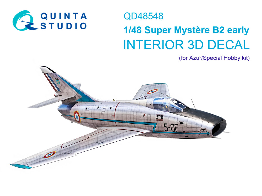 Quinta Studio QD48548 1:48 SMB-2 Super Mystere Early 3D Interior