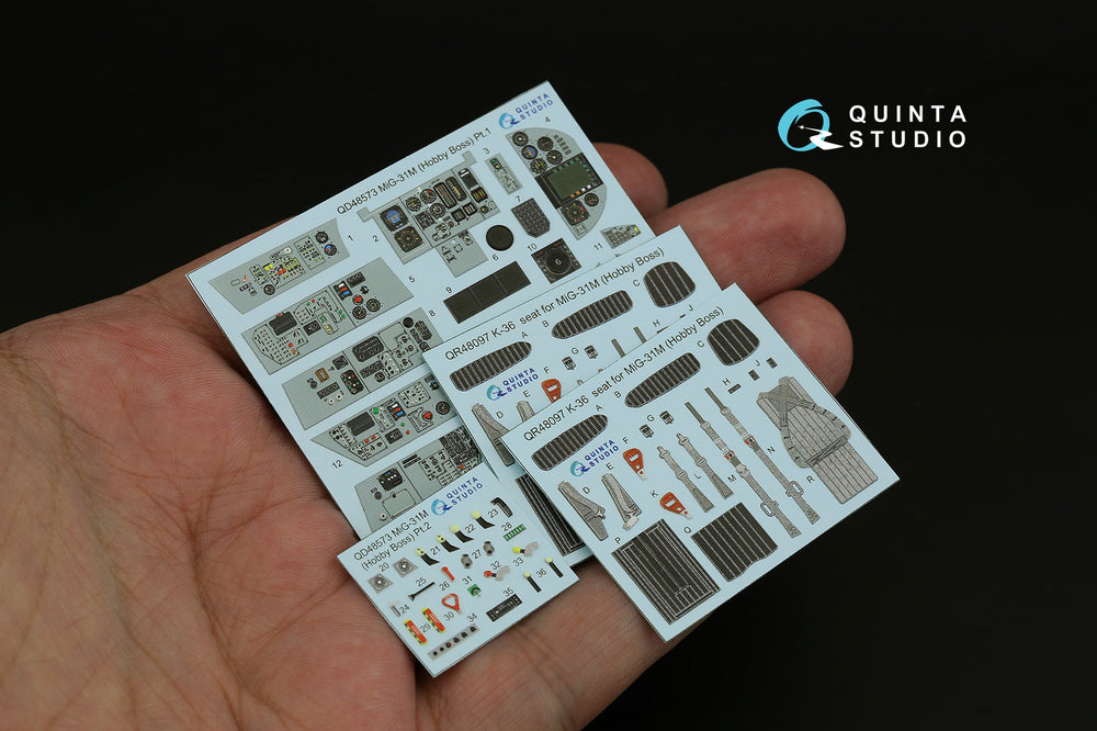 Quinta Studio QD48573 1:48 MiG-31M 3D Interior Decal