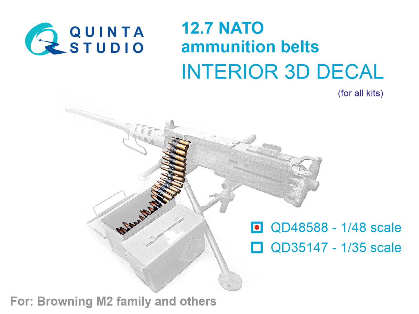 Quinta Studio QD48588 1:48 NATO 12.7 ammunition belts