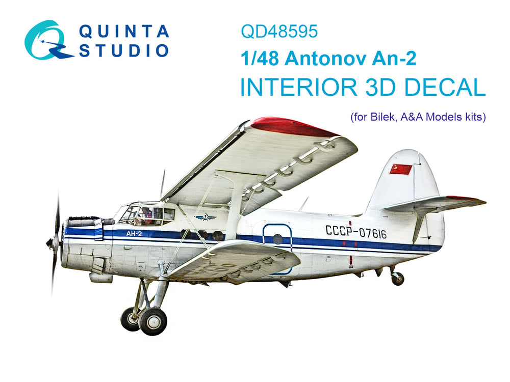 Quinta Studio QD48595 1:48 An-2 Colt 3D Interior Decal