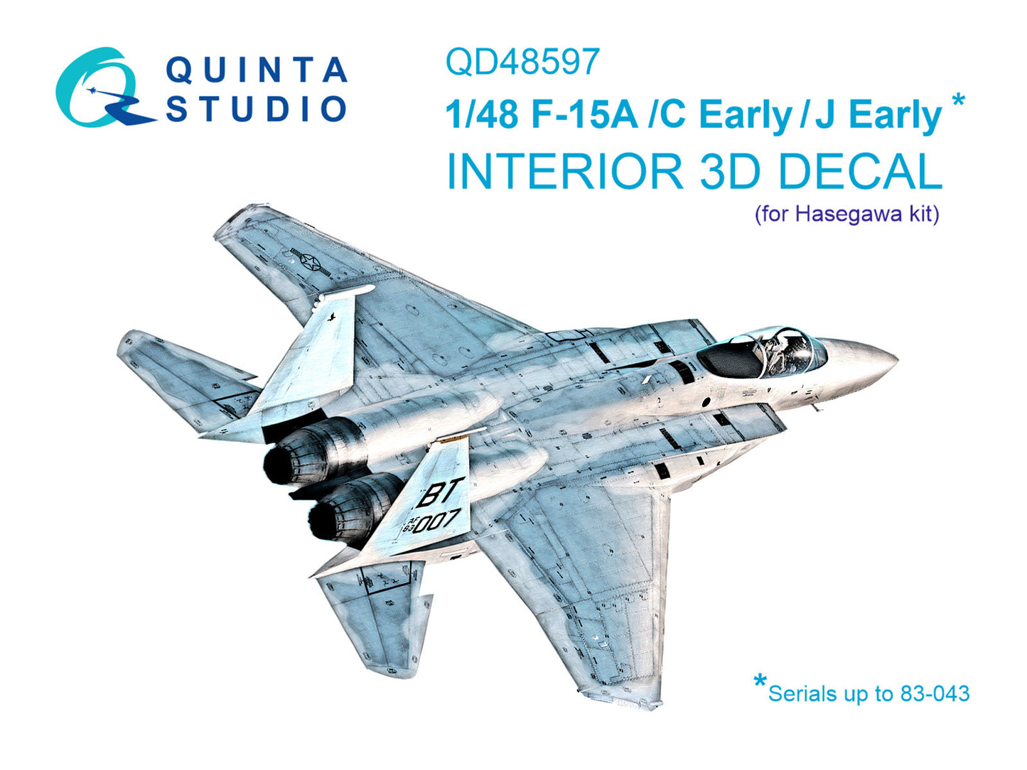 Quinta Studio QD48597 1:48 F-15A/C/J Eagle Early 3D Interior Decal
