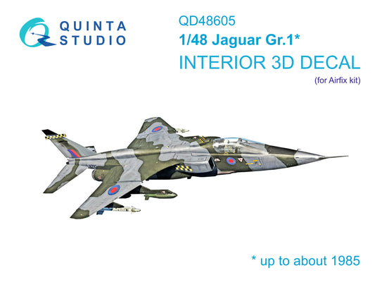 Quinta Studio QD48605 1:48 Jaguar Gr.1 3D Interior Decal