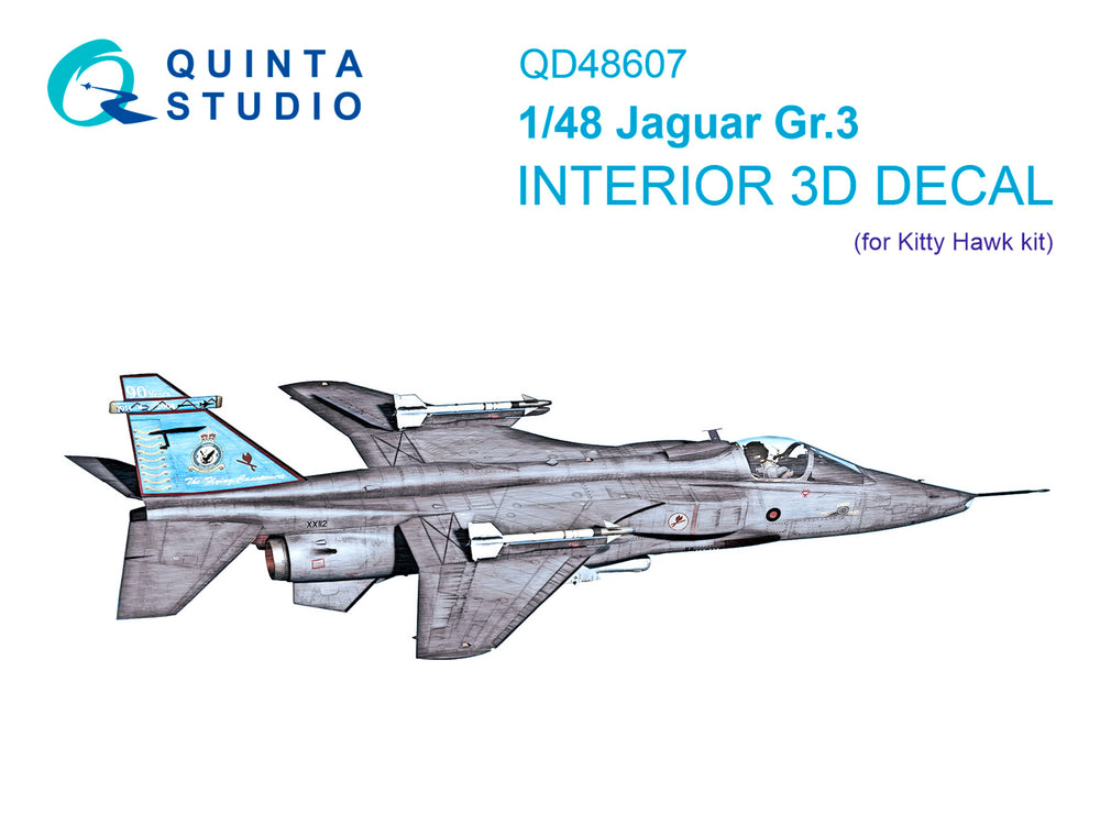 Quinta Studio QD48607 1:48 Jaguar Gr.3 3D Interior Decal