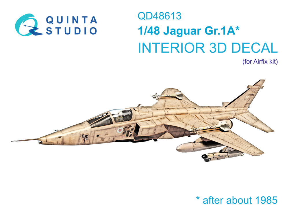 Quinta Studio QD48613 1:48 Jaguar Gr.1A 3D Interior Decal