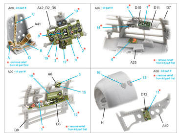 Quinta Studio QD48625 1:48 Mitsubishi A6M5 Zero, Nakajima Prod