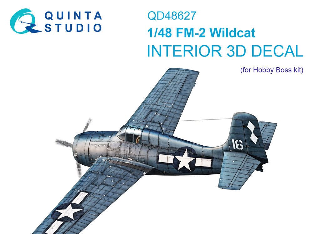 Quinta Studio QD48627 1:48 FM-2 Wildcat 3D Interior Decal