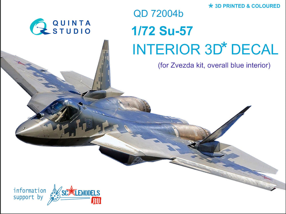 Quinta Studio QD72004 1:72 Sukhoi Su-57 Frazor