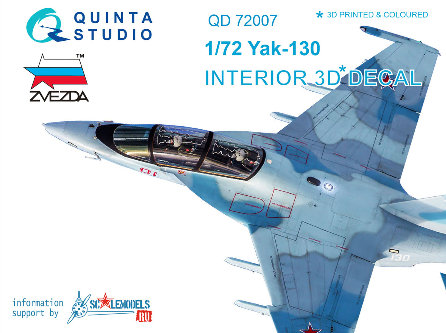 Quinta Studio QD72007 1:72 Yak-130 3D Interior Decal