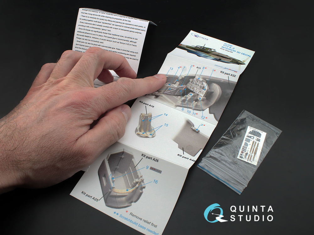 Quinta Studio QD72008 1:72 IL-2 Sturmovik 3D Interior Decal