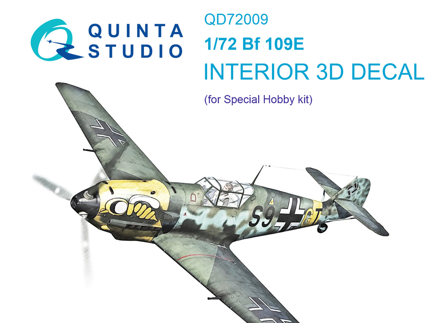 Quinta Studio QD72009 1:72 Bf-109E 3D Interior Decal
