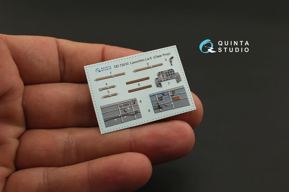 Quinta Studio QD72010 1:72 Lavochkin La-5 3D-Printed Interior Decals