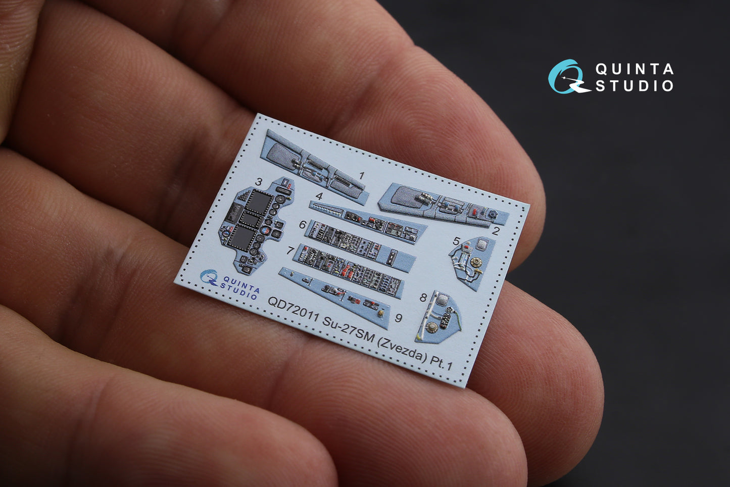Quinta Studio QD72011 1:72 Sukhoi Su-27SM 3D-Printed Interior Decals